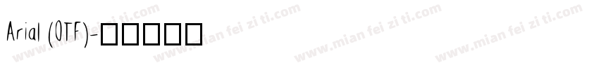 Arial (OTF)字体转换